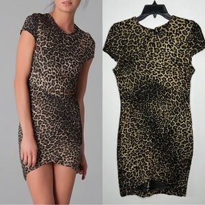 TORN by Ronny Kobo Leopard Print Dress Sz Medium‎